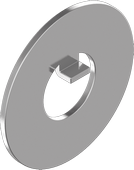 Шайба DIN 462 стопорная с внутренним выступом нержавеющая