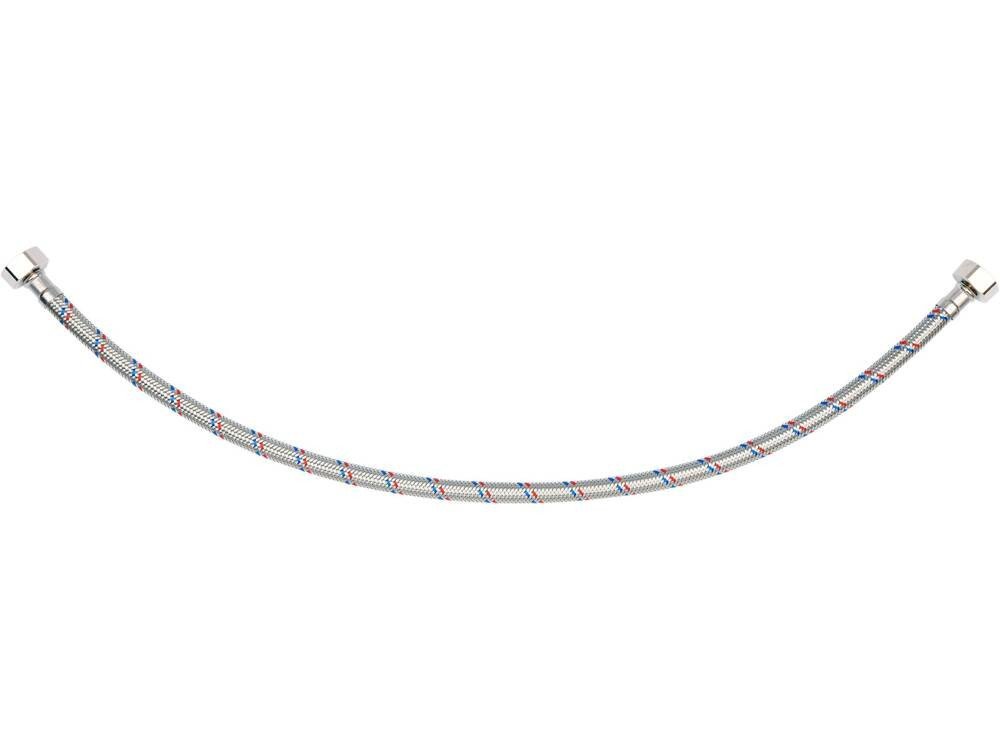 Шланг водопровідний з опліткою з нерж сталі FALA l= 600мм, Ø= 8/12, з'єднання F-1/2" х F-1/2" 1 МПа