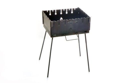 Мангал раскладной (кейс) толщина 3мм двухуровневый на 6 шампуров с чехлом и перчатками СИЛА