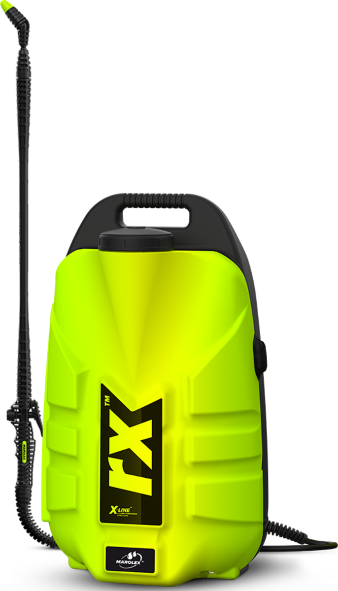 MAROLEX Оприскувач акумуляторний RX ранцевий : 12л, Li-Ion 3.4 A*h (4 год) (з композ захистом) | S14