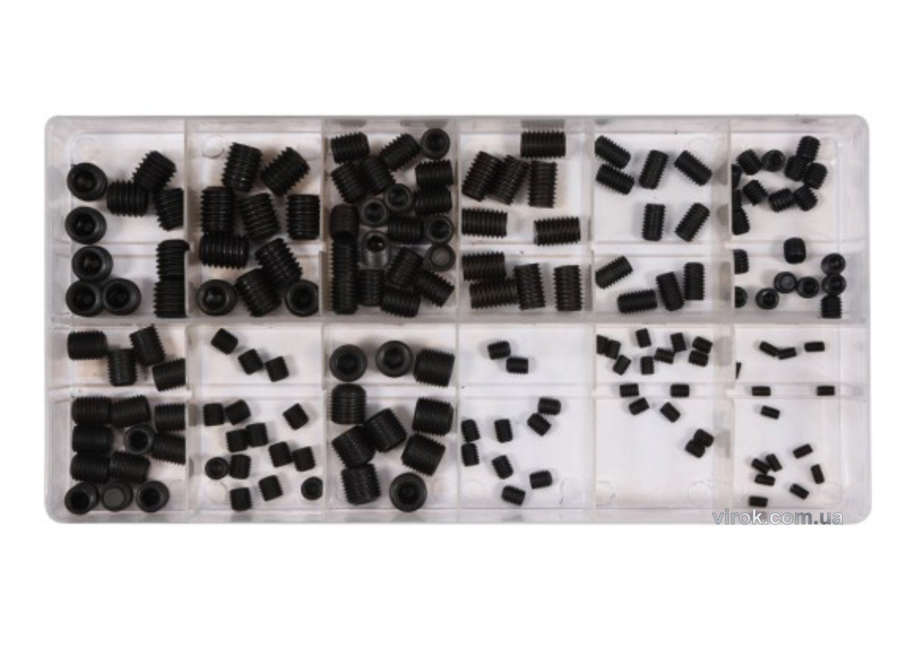 YATO Гвинти під шестигранний шліц 3-10 мм YATO; наб. 160 шт.  | YT-06777