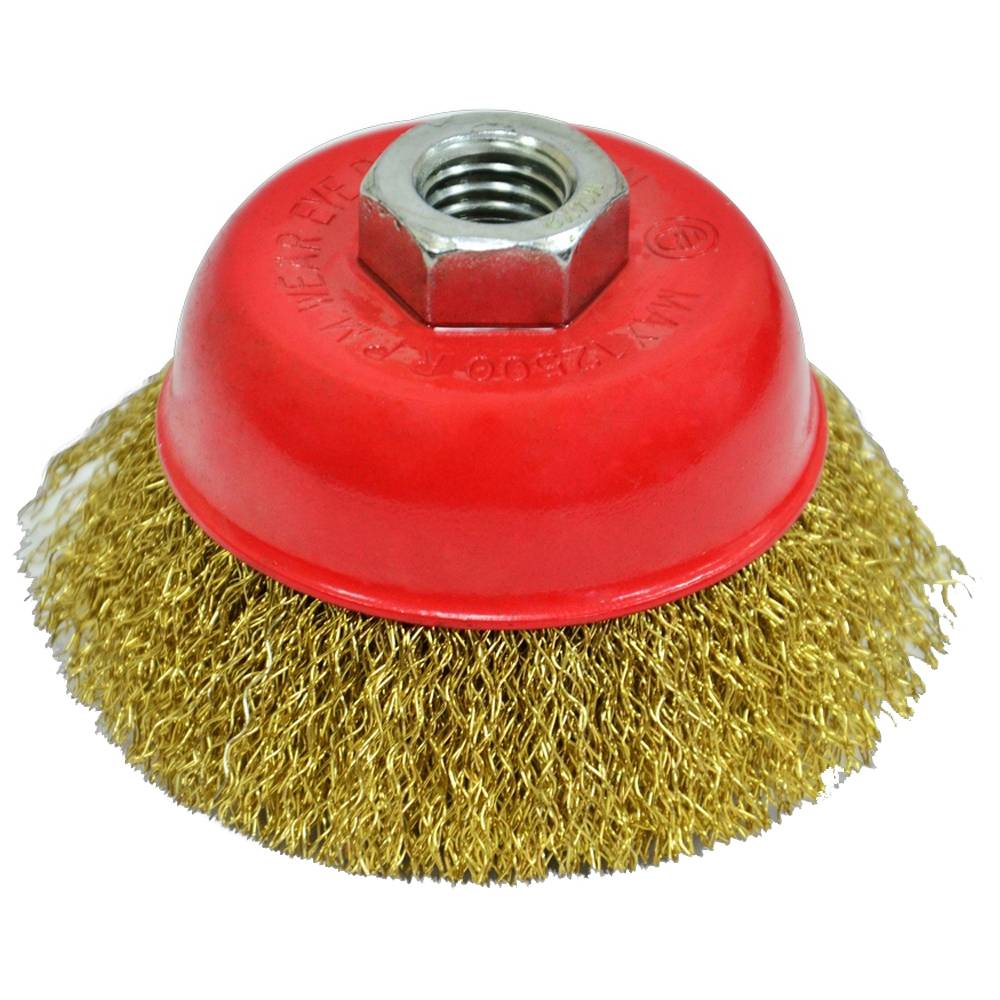 Щітка крацовка Чашка, латунна,75 мм Spitce | 18-091