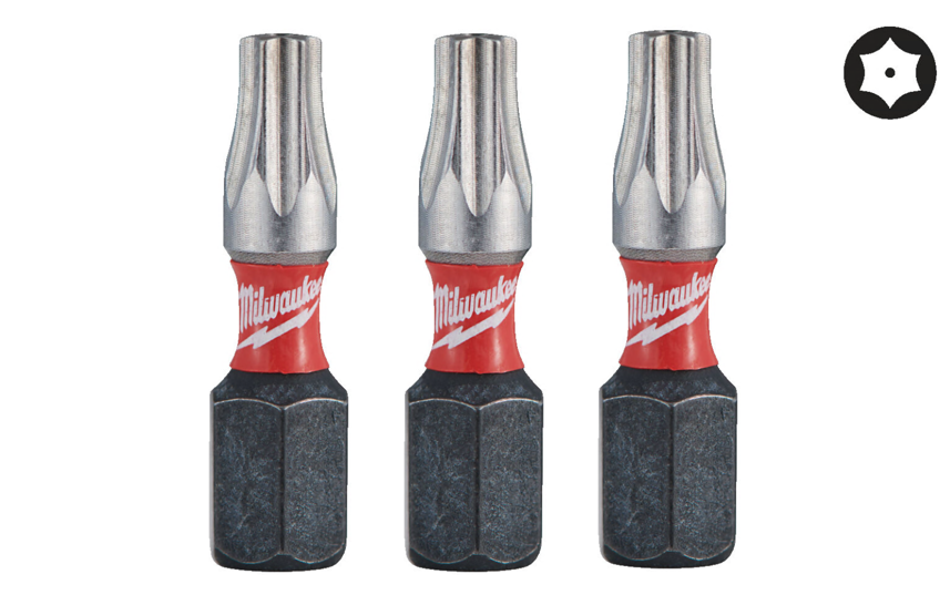MILWAUKEE Біта SHOCKWAVE, TX BO20, 25мм, (3шт)