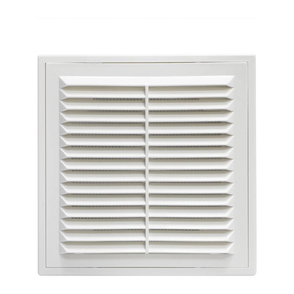 Решітка вентиляційна 249х249 мм, розємна, з сіткою, нахилені жалюзі Air | 61-123