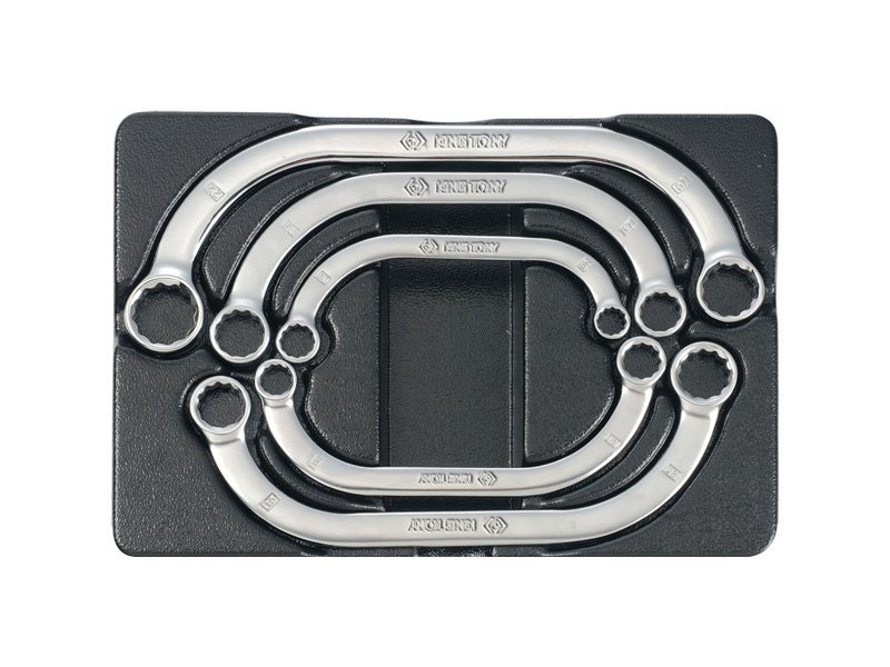 KING TONY Набор ключей накидных С-образных 5ед 10-22мм в ложементе | 9-1905MR