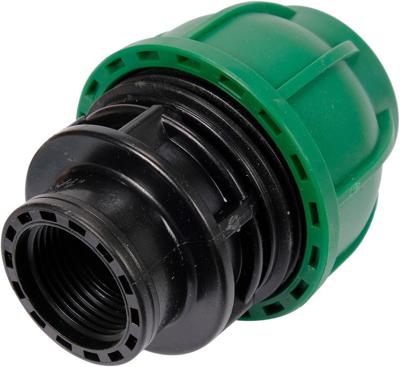 FLO Муфта до водяних пластикових труб з внутр. різьбою 32 мм- 3/4" поліпропіленова, для тиску 1 MPa 