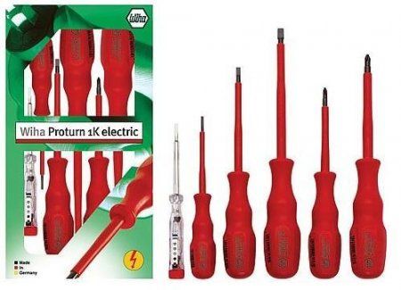 Wiha W06189 Набор отверток диэлектрических Proturn 1K 6 предметов CrVMo