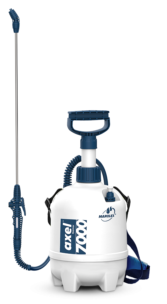 MAROLEX Піногенератор ранцевий Axel 3000 : 7 л, 0,4MPa, EPDM. 3 режими піни. шт.60см-шл.170см.  | S1