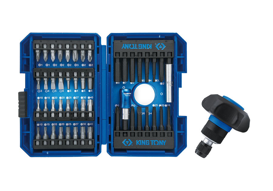 KING TONY Набор бит и головок 49 предмета c держателем | 1048MR