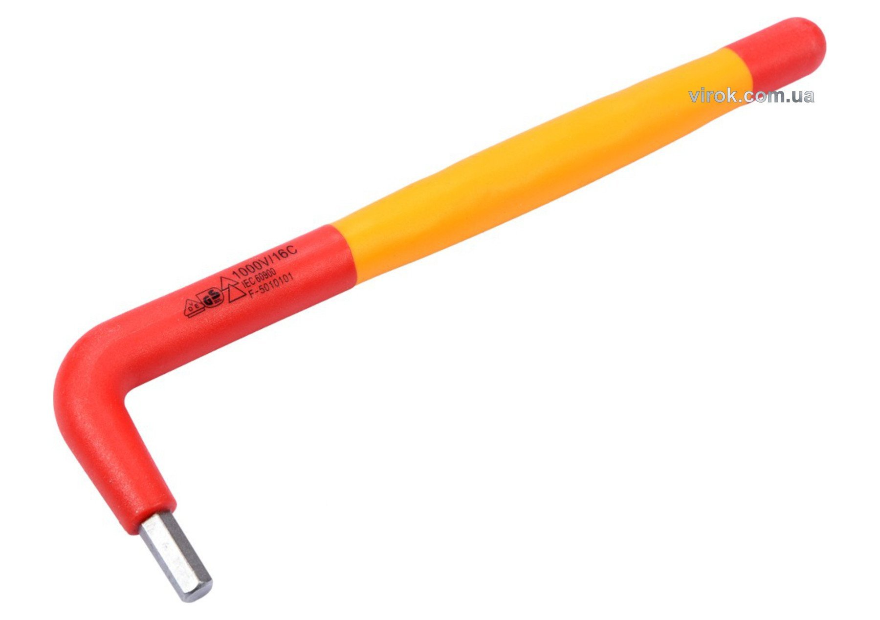 YATO Ключ шестигранний YATO : тип "Г", М5 мм, L= 160 мм, B= 45 мм, ізольований корпус VDE до 1000V (