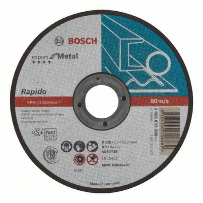 Bosch Круг відрізний 125х1,0х22 мм Expert, метал