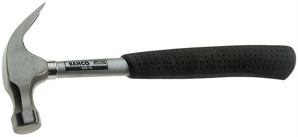 BAHCO 429-8 Молоток-гвоздодер 230г; обрезиненная ручка из марганцевой стали; круглый боек.