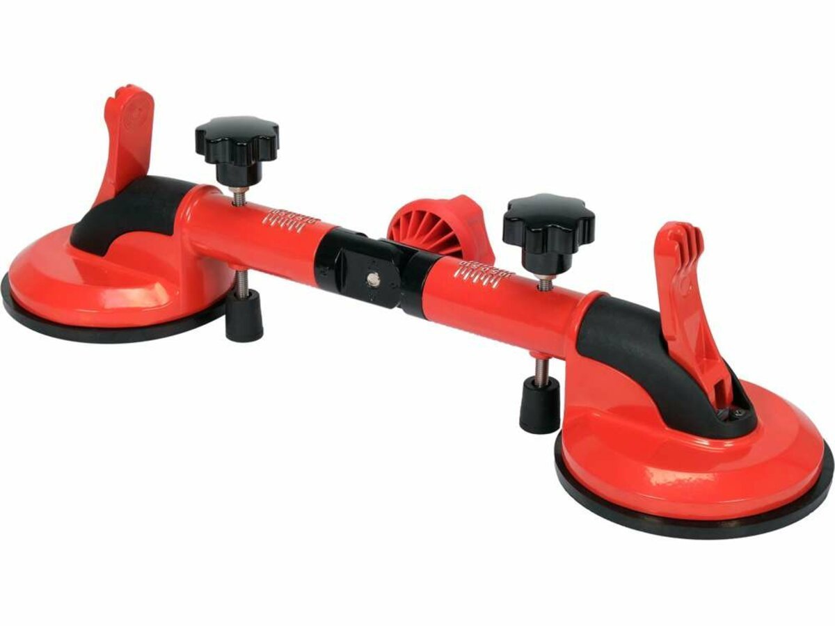 YATO Присоска для скла кутова YATO: 2 чашки Ø= 118 мм, m= 50 кг, l= 300 мм, кут- 90-270°  | YT-37214