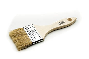 Кисть флейцевая натуральная щетина эконом 2,5'' СИЛА