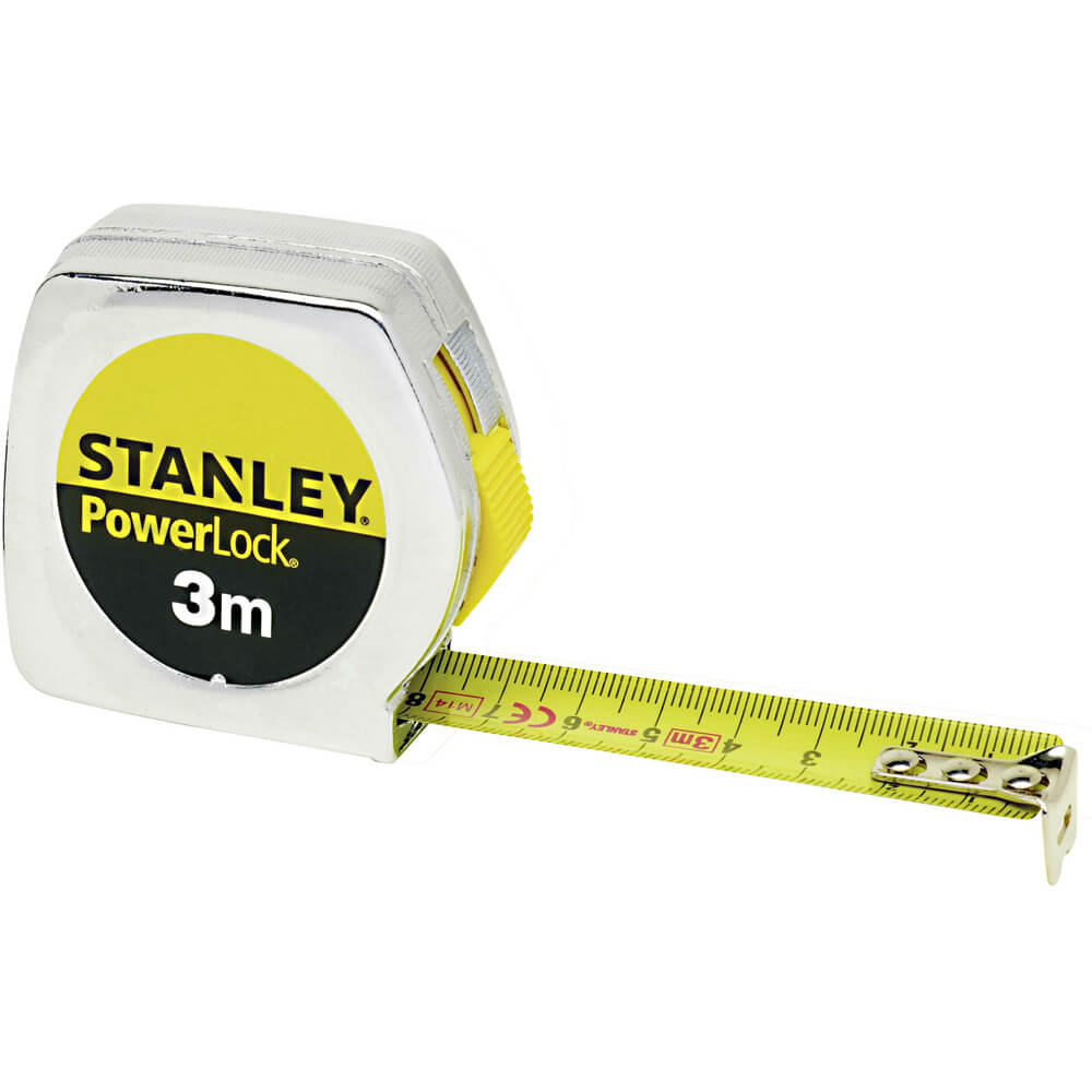 Рулетка STANLEY "Powerlock®" в хромованому пластмасовому корпусі 3м х 12,7 мм. | 0-33-238