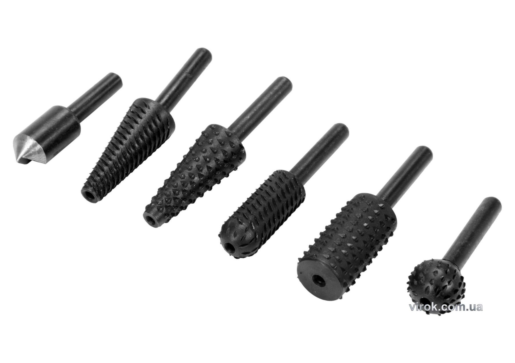 YATO Набір фрез різної форми по металу і дереву YATO, для дрилі, з шпінделем Ø= 6 мм, 6 шт.  | YT-61