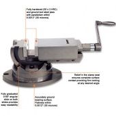 GROZ Тиски 2х осные высокоточные AMV/SP/100