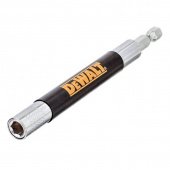 Магнітний тримач біт DeWALT "HIGT-TECH" за допомог ключової гільзи, L= 80 мм, хвостовик 1/4", 6.3 мм