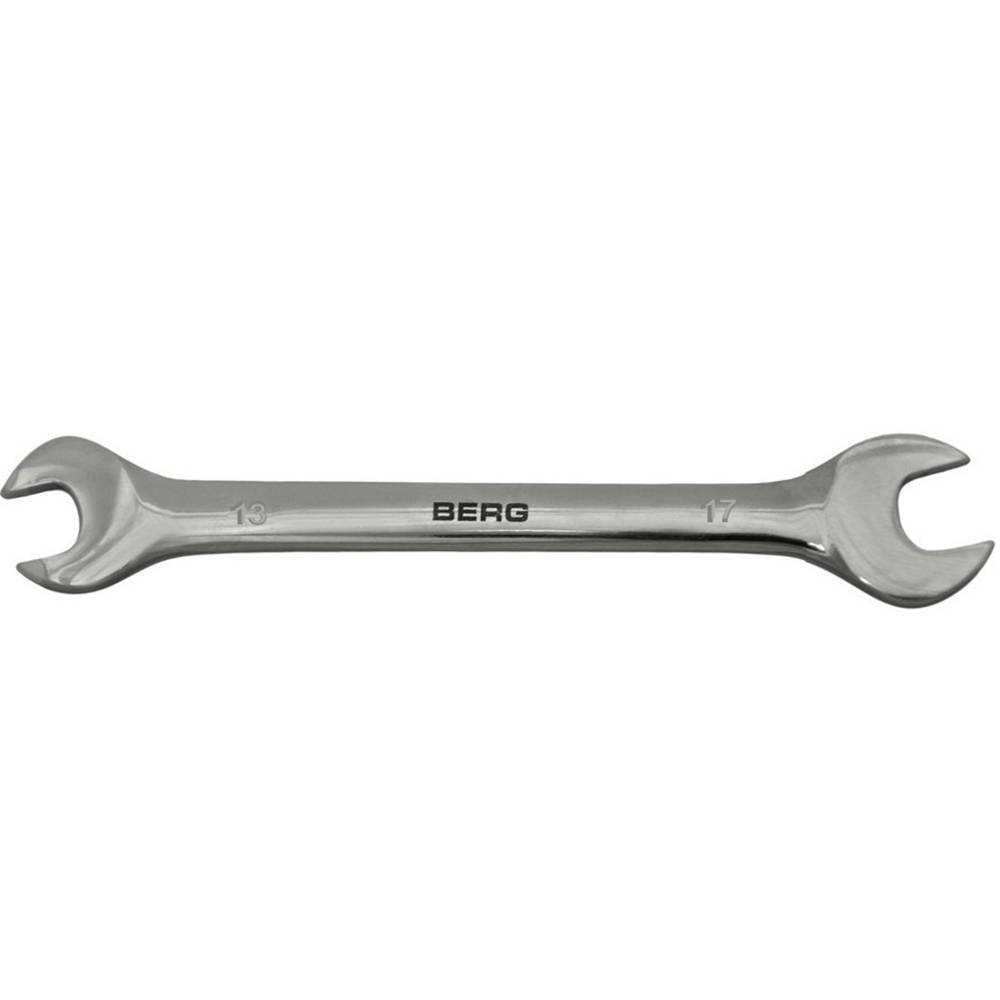 Ключ ріжковий двосторонній Cr-V 13x17мм Berg | 48-106