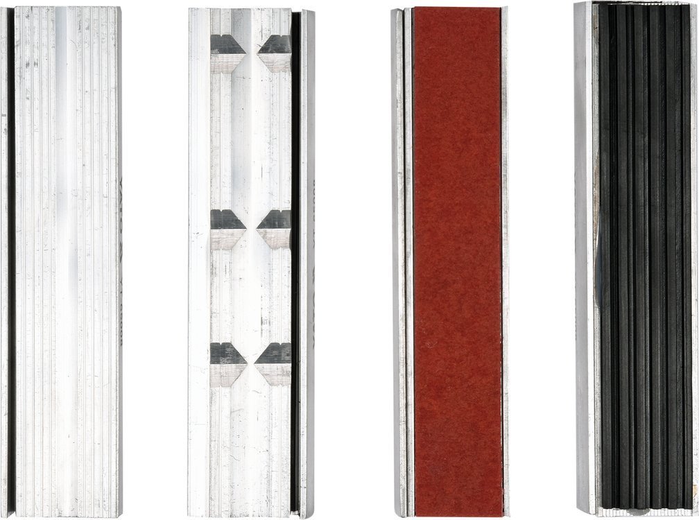 YATO Губки змінні до лещат м'які YATO: b=150мм, з алюмінієвою основою і магнітним кріпленням, 4 пари