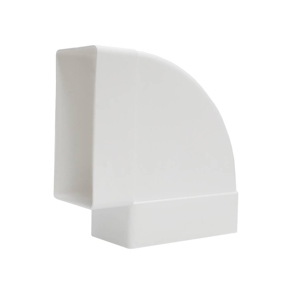 Коліно горизонтальне 90° для плоских каналів, 60х204 мм Air | 61-582-1