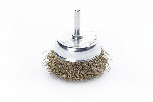 Щётка чаша латуневая проволока 75мм (дрель) APRO