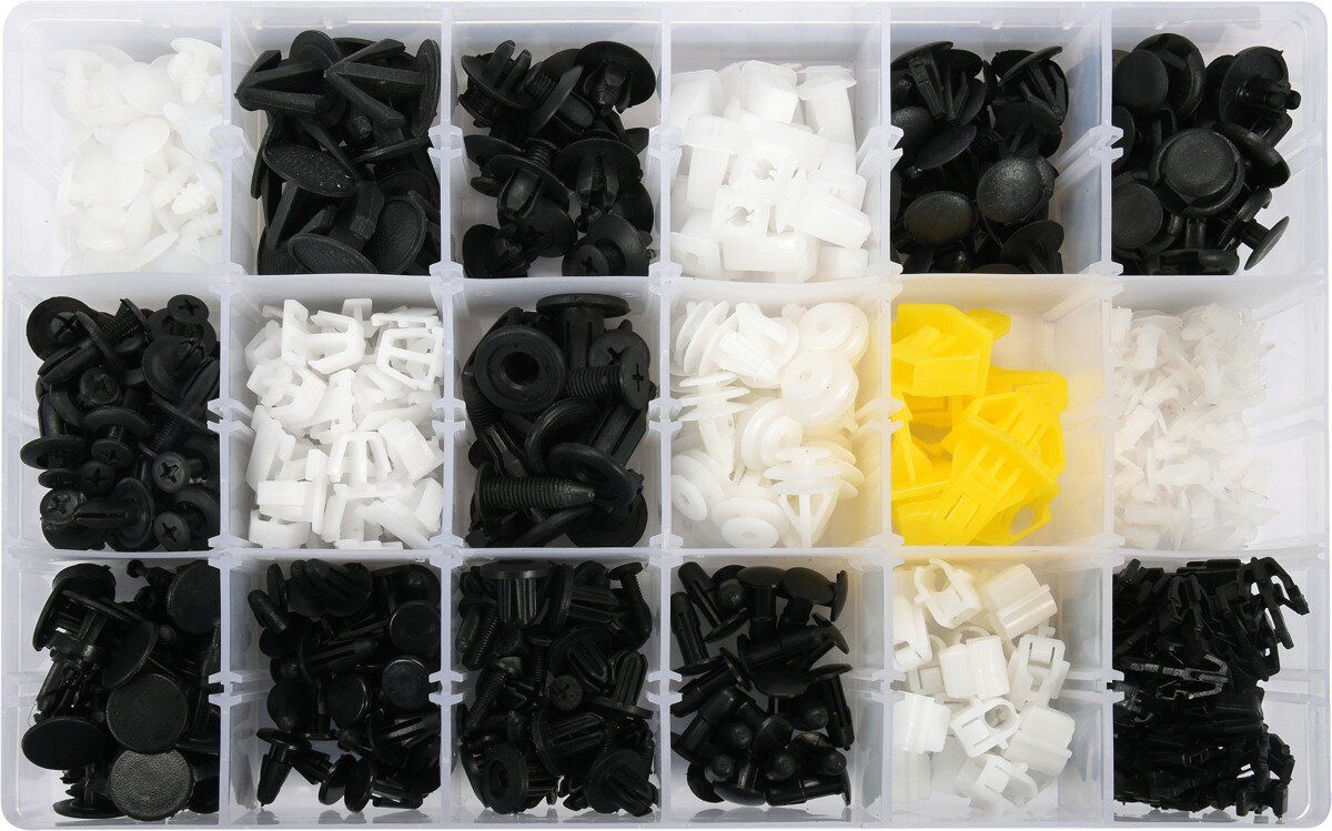 YATO Шпинки для автосалоної обшивки HONDA YATO, різні, 18 типорозмірів, 418 шт.  | YT-06656