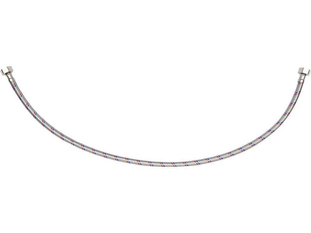 Шланг водопровідний з опліткою з нерж сталі FALA l= 800мм, Ø= 8/12, з'єднання F-1/2" х F-1/2" 1 МПа