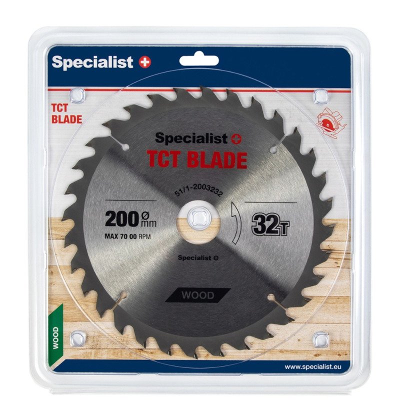 Specialist+ 51/1-2003232 Диск відрізний по дереву 200x32Tx32