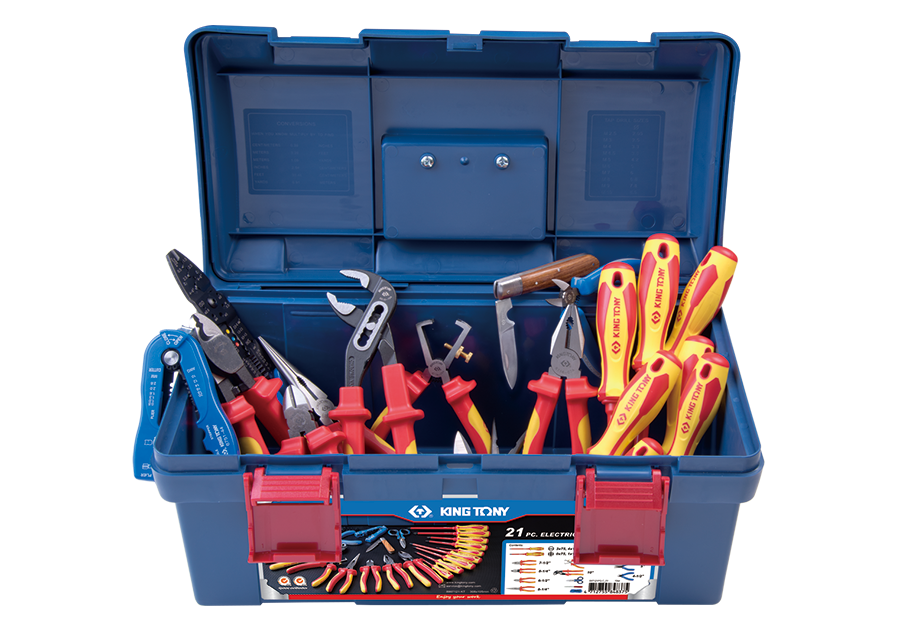 KING TONY Набор диэлектрического инструмента 21 предметов | 97121PQ