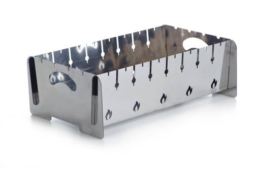 Мангал разборной из нержавеющей стали толщина 2мм на 8 шампуров с чехлом, перчатками напольный СИЛА