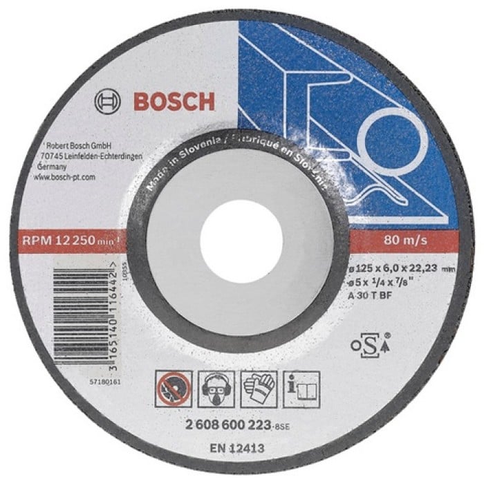 Bosch Круг зачисний 125х6,0х22 мм Expert, метал