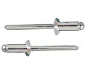 Заклепка комбинированная алюминий/сталь, потайная головка DIN7337 3,0х 6