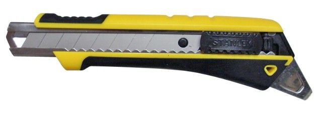 STANLEY STHT0-10191 Нож с самофиксирующимся 18 мм лезвием с отламывающимися сегментами, L=170мм.