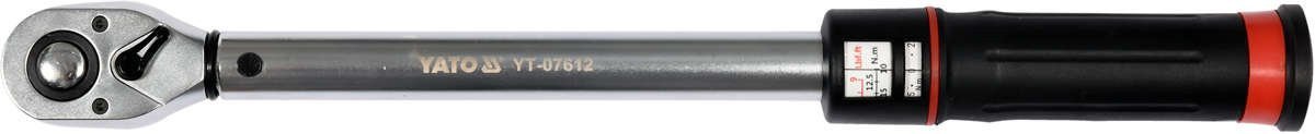 YATO Ключ динамометричний YATO : квадрат 1/2", F= 10- 60 Нм, L= 415 мм  | YT-07612