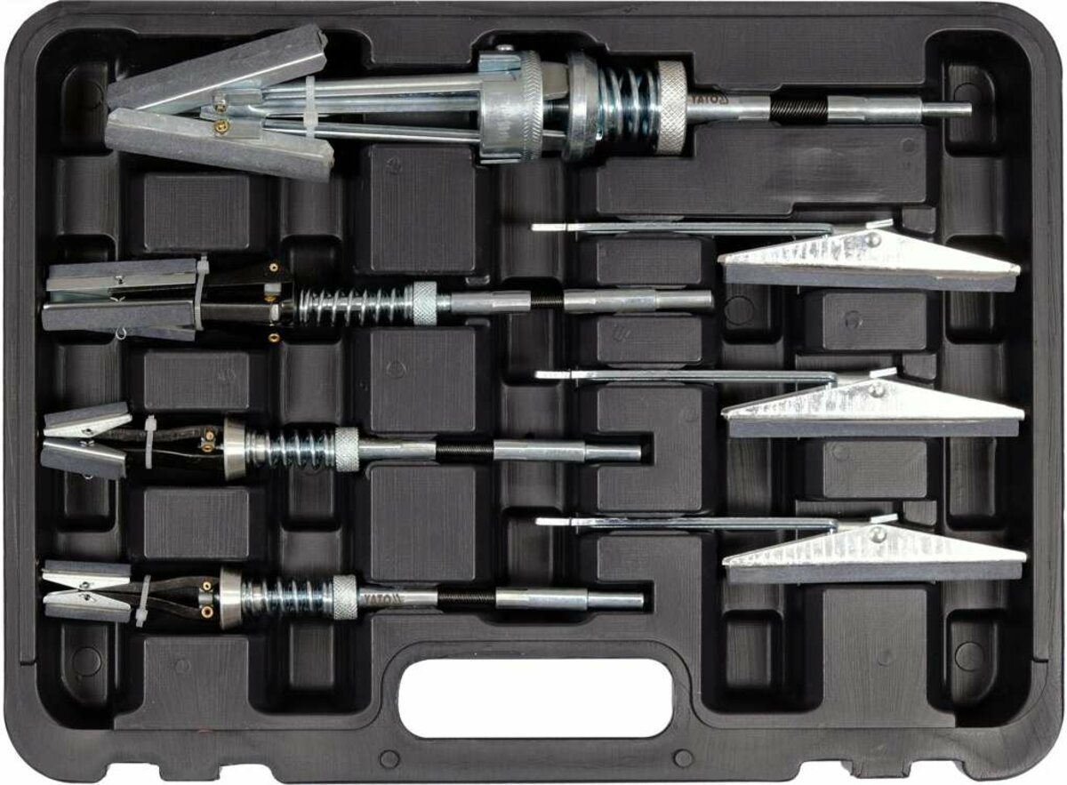 YATO Засоби для розточення циліндрів Ø= 20-177 мм YATO, камені:28х5, 50х7 ,76х10, 100х11 мм, 7 елем 