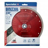 Specialist+ 11/2-4230 Диск алмазний BRITVA 230x2x22