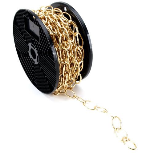 Цепь "Овал" 2,8 золотая, бухта 30 мп