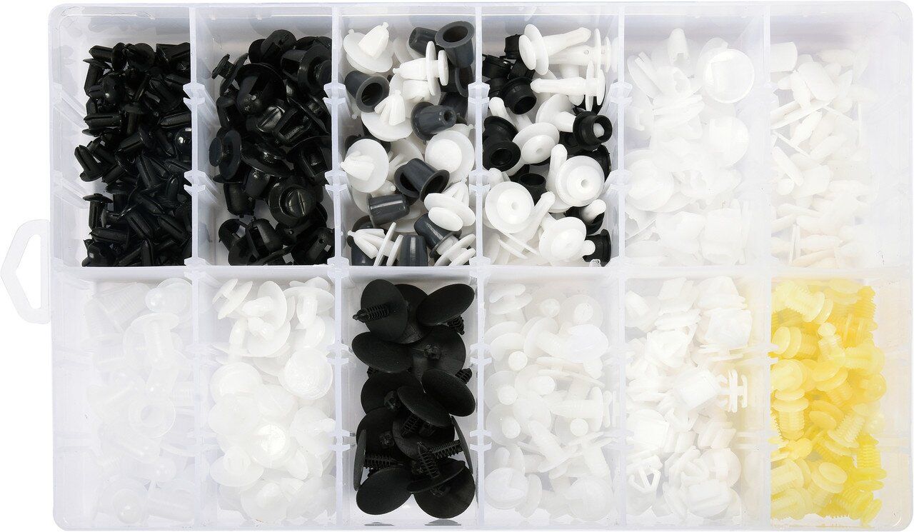 YATO Шпинки для автосалоної обшивки PEUGEOT YATO, різні, 12 типорозмірів, 345 шт.  | YT-06653