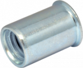 Гайка-заклепка круглая головка впотай M5 (основа 0,5-2,0 мм.)