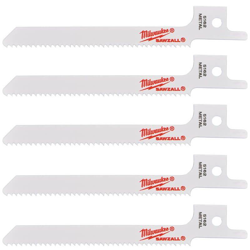 MILWAUKEE Полотно для шабельних пил THIN KERF, 90х1,8мм, (5шт), (метал)