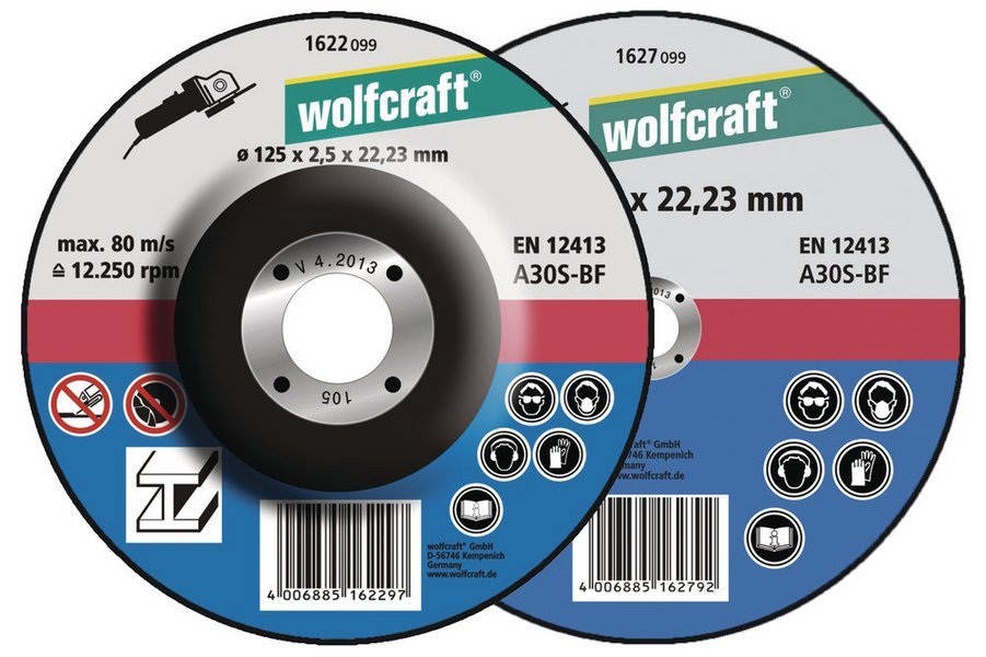 Wolfcraft отрезных дисков (5 шт.) Ø 125 x 2,5 x 22,2 // 1622300