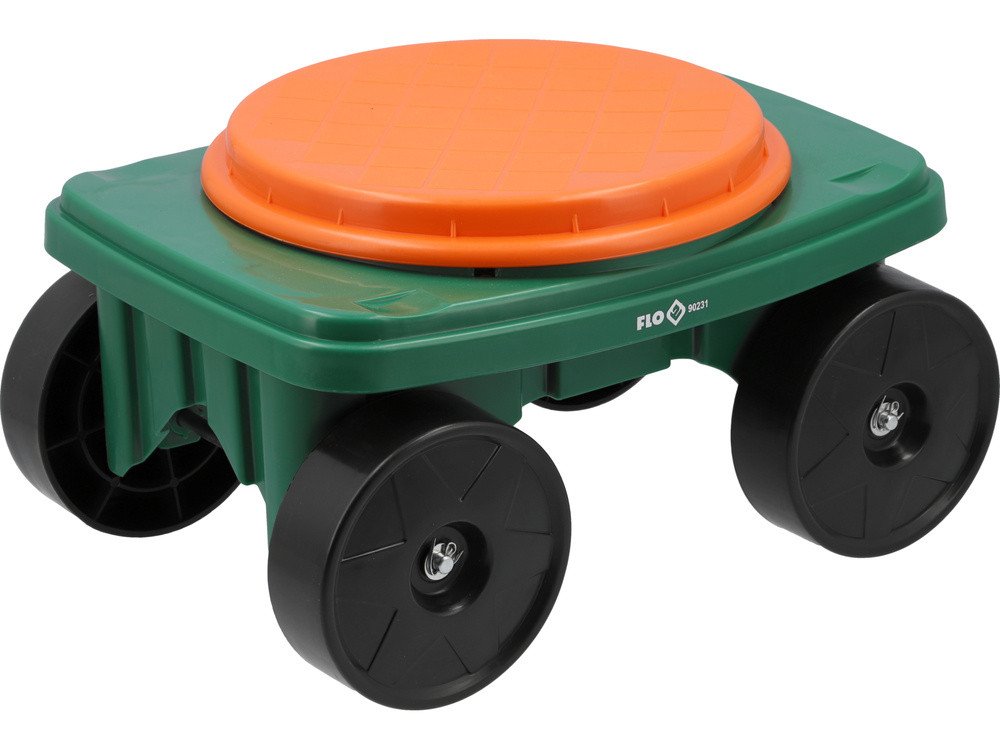 Сидіння обертове присадибне FLO на 4 колесах Ø= 12 см, 37х 27х 20 см, для навантаж.- 100 кг [1]