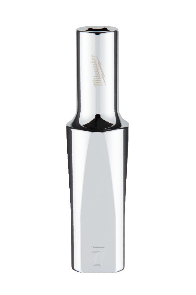 MILWAUKEE Головка хромована метрична подовжена 3/8'', 7мм | 4932478351