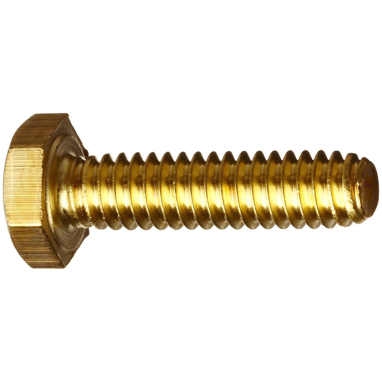 DIN 933 Болт латунный с шестигранной головкой полная резьба M16x 20