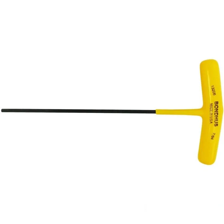 Отвёртка BONDHUS ( БОНДХУС ) Т-образная шестигранна сферическая 7/64 170 мм