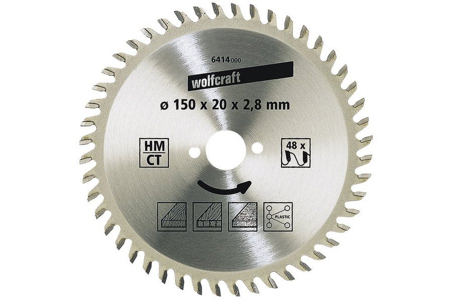 Wolfcraft полотно дисковой пилы Ø 160 x 20 x 2,8 // 6418000