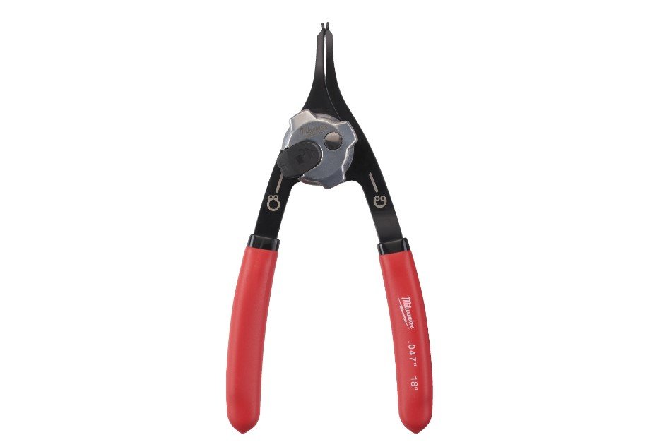 MILWAUKEE Знімач стопорних кілець 18°, 1,2мм, (стискання/розжим) | 4932492490