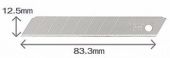 Лезвие OLFA MTB-10B 12,5х83,3х0,45мм 10шт; с двойным углом заточки; 9 сегментов