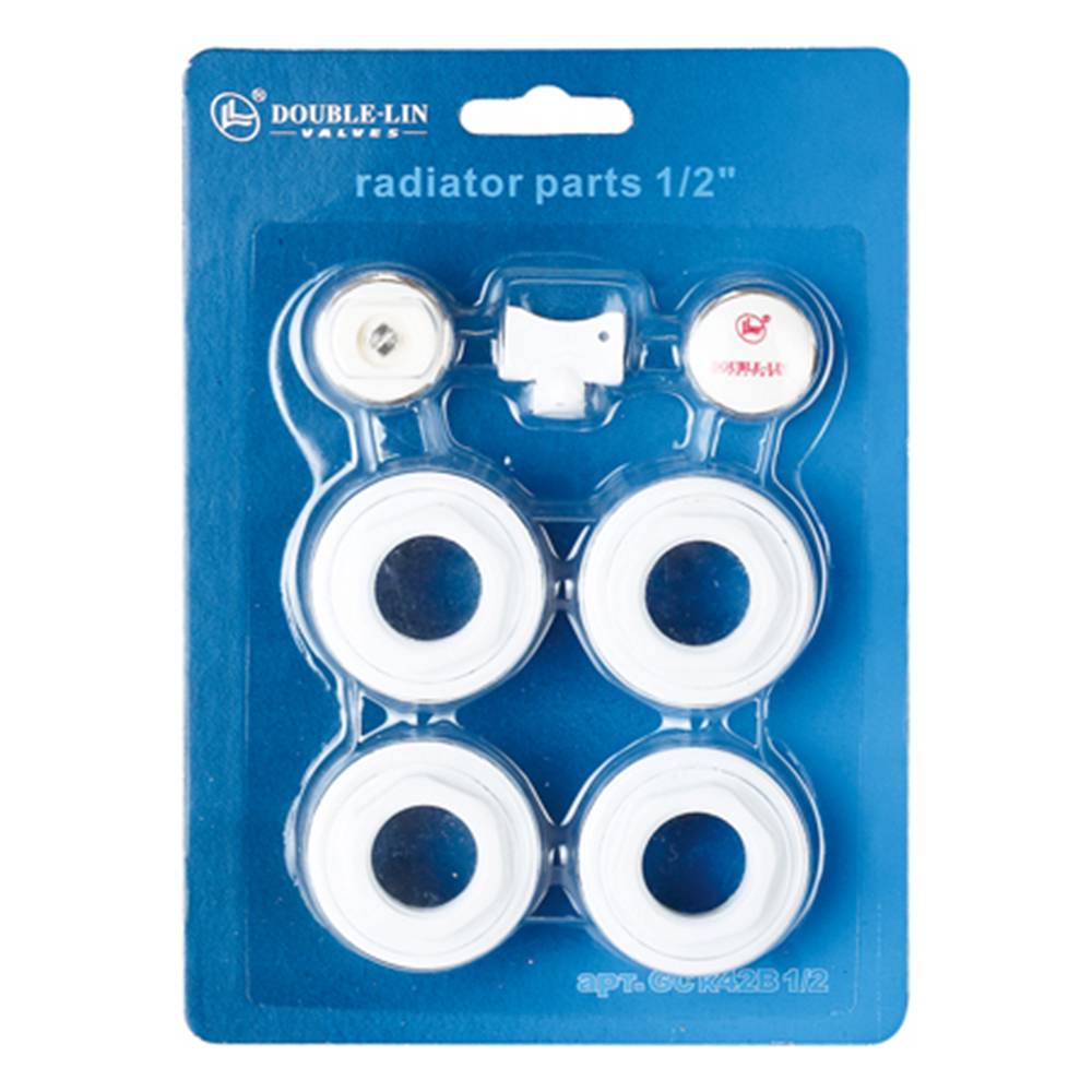 Комплект футорок для підключення радіатора (7 од) 1/2 Double-lin | 78-136